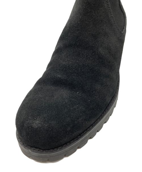 PADRONE（パドローネ）PADRONE (パドローネ) BEAMS (ビームス) 別注 Water Proof Leather Side Gore Boots ブラック サイズ:40の古着・服飾アイテム