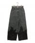 Ameri（アメリ）の古着「LACE DOCKING FADE DENIM PANTS」｜ブラック