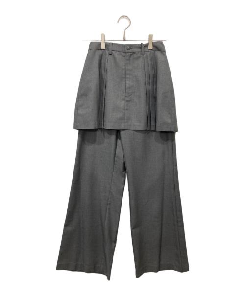 Ameri（アメリ）Ameri (アメリ) PLEATS MINI SKIRT SET PANTS グレー サイズ:Mの古着・服飾アイテム