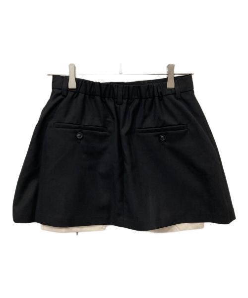 Ameri（アメリ）Ameri (アメリ) PLEATS MINI SKIRT SET PANTS ブラック サイズ:Mの古着・服飾アイテム