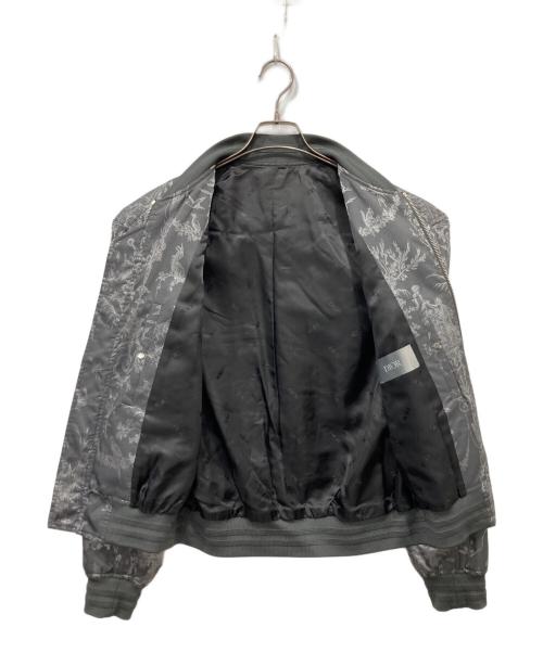 Dior（ディオール）Dior (ディオール) トワルドジュイ サドルポケット ボンバージャケット グレー サイズ:48の古着・服飾アイテム