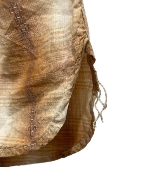 RRL（ダブルアールエル）RRL (ダブルアールエル) オンブレチェックワークシャツ ブラウン サイズ:Mの古着・服飾アイテム