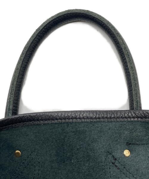 YOUNG & OLSEN The DRYGOODS STORE（ヤングアンドオルセン ザ ドライグッズストア）YOUNG & OLSEN The DRYGOODS STORE (ヤングアンドオルセン ザ ドライグッズストア) EMBOSSED LEATHER HAVERSACK M / エンボスド レザー ハバーサック M ブラックの古着・服飾アイテム