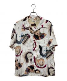 Sun Surf×北斎（サンサーフ×ホクサイ）の古着「百物語アロハシャツ」｜ホワイト