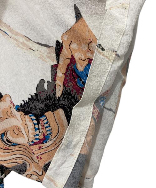 Sun Surf（サンサーフ）Sun Surf (サンサーフ) 北斎 (ホクサイ) 百物語アロハシャツ ホワイト サイズ:XLの古着・服飾アイテム