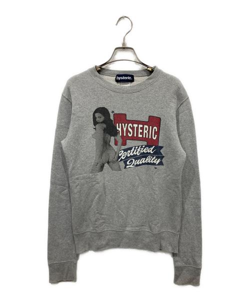 Hysteric Glamour（ヒステリックグラマー）Hysteric Glamour (ヒステリックグラマー) ヒスガールスウェット グレー サイズ:Freeの古着・服飾アイテム