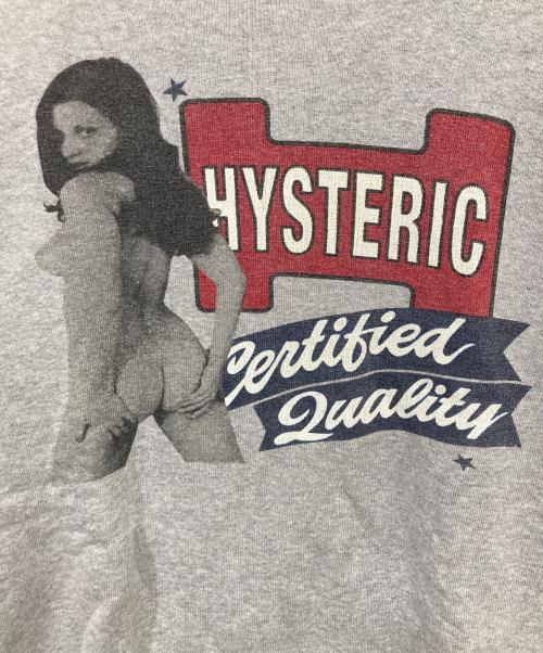 Hysteric Glamour（ヒステリックグラマー）Hysteric Glamour (ヒステリックグラマー) ヒスガールスウェット グレー サイズ:Freeの古着・服飾アイテム
