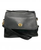 COACHコーチ）の古着「OLD COACH ショルダーバッグ」｜ブラック