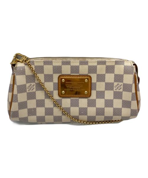 LOUIS VUITTON（ルイ ヴィトン）LOUIS VUITTON (ルイ ヴィトン) ダミエ・アズール エヴァ ポーチ ホワイトの古着・服飾アイテム