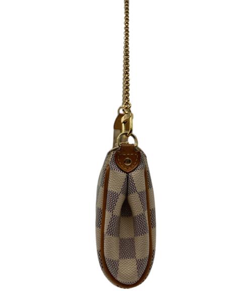 LOUIS VUITTON（ルイ ヴィトン）LOUIS VUITTON (ルイ ヴィトン) ダミエ・アズール エヴァ ポーチ ホワイトの古着・服飾アイテム