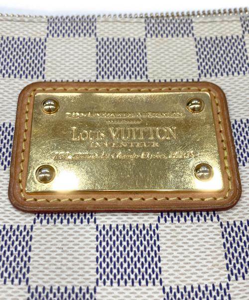 LOUIS VUITTON（ルイ ヴィトン）LOUIS VUITTON (ルイ ヴィトン) ダミエ・アズール エヴァ ポーチ ホワイトの古着・服飾アイテム