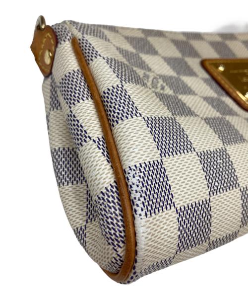 LOUIS VUITTON（ルイ ヴィトン）LOUIS VUITTON (ルイ ヴィトン) ダミエ・アズール エヴァ ポーチ ホワイトの古着・服飾アイテム