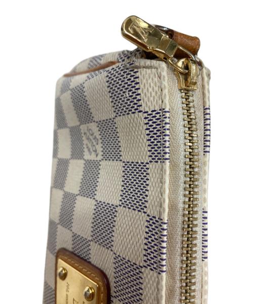 LOUIS VUITTON（ルイ ヴィトン）LOUIS VUITTON (ルイ ヴィトン) ダミエ・アズール エヴァ ポーチ ホワイトの古着・服飾アイテム