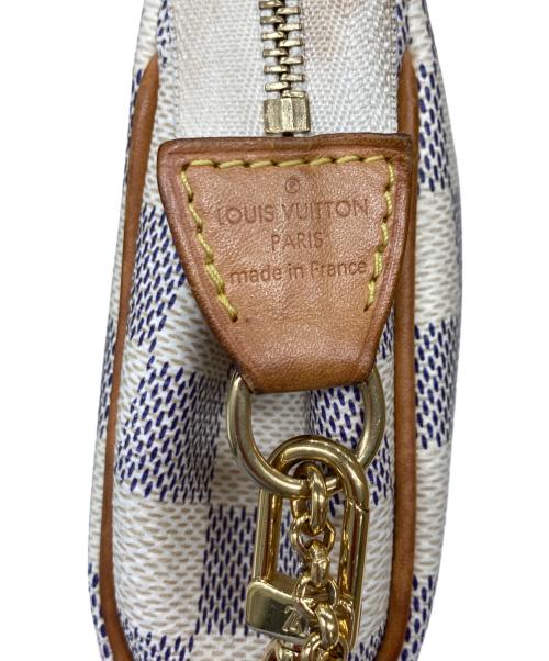 LOUIS VUITTON（ルイ ヴィトン）LOUIS VUITTON (ルイ ヴィトン) ダミエ・アズール エヴァ ポーチ ホワイトの古着・服飾アイテム