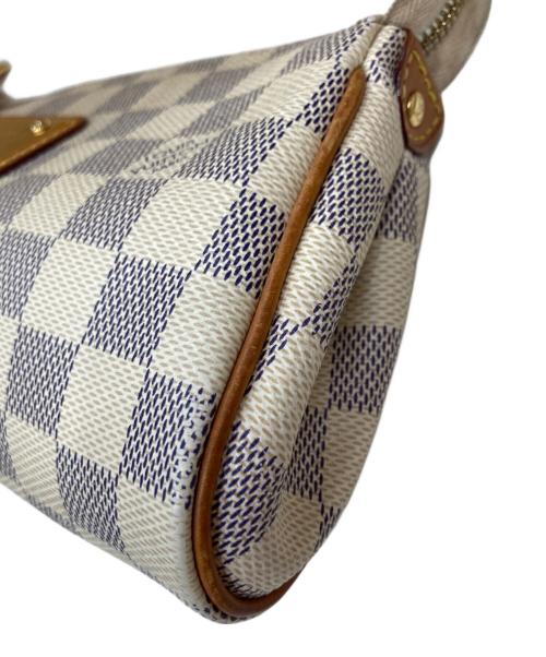 LOUIS VUITTON（ルイ ヴィトン）LOUIS VUITTON (ルイ ヴィトン) ダミエ・アズール エヴァ ポーチ ホワイトの古着・服飾アイテム