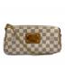 LOUIS VUITTON（ルイ ヴィトン）の古着「ダミエ・アズール エヴァ ポーチ」｜ホワイト