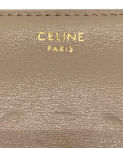 CELINE（セリーヌ）CELINE (セリーヌ) スモール フラップウォレット ベージュの古着・服飾アイテム