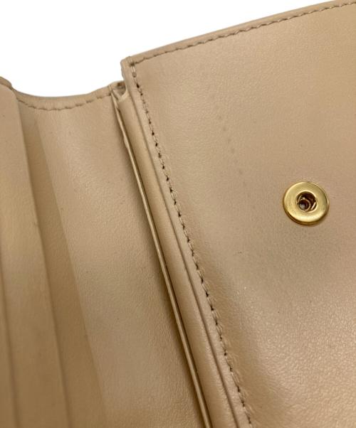 CELINE（セリーヌ）CELINE (セリーヌ) スモール フラップウォレット ベージュの古着・服飾アイテム