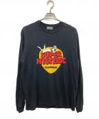 Hysteric Glamourヒステリックグラマー）の古着「SUPER HYSTERIC Tシャツ」｜ブラック