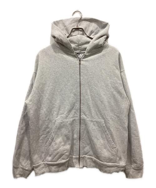 LOS ANGELES APPAREL（ロサンゼルスアパレル）LOS ANGELES APPAREL (ロサンゼルスアパレル) ジップパーカー グレー サイズ:Lの古着・服飾アイテム