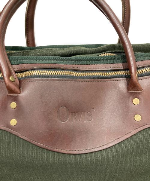 orvis（オービス）orvis (オービス) キャンバスレザー ダッフルバッグ カーキの古着・服飾アイテム