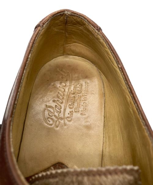PARABOOT（パラブーツ）PARABOOT (パラブーツ) ハラコレースアップレザーシューズ ブラウン サイズ:4の古着・服飾アイテム