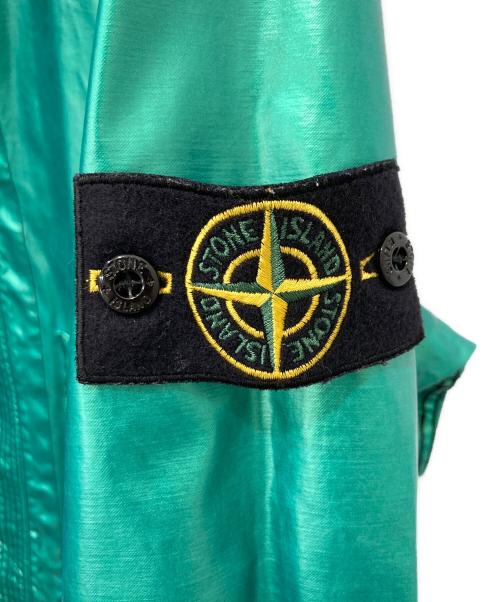 STONE ISLAND（ストーンアイランド）STONE ISLAND (ストーンアイランド) Reversible Green Spaceman Raso Gommato Fishtail Jacket ブラウン×グリーン サイズ:XLの古着・服飾アイテム