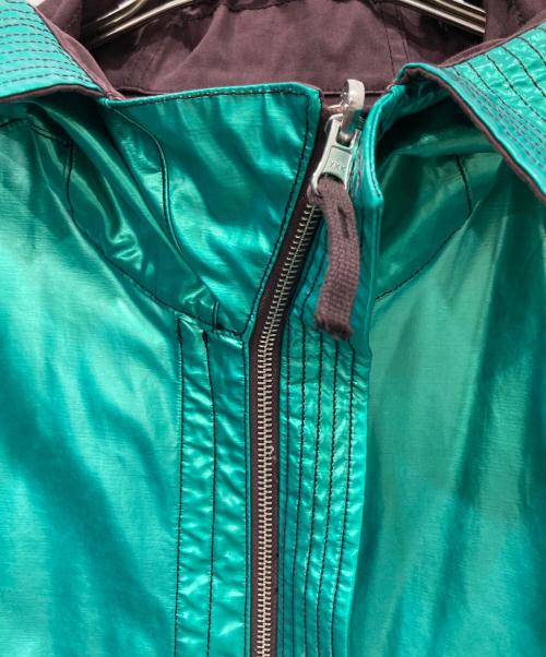 STONE ISLAND（ストーンアイランド）STONE ISLAND (ストーンアイランド) Reversible Green Spaceman Raso Gommato Fishtail Jacket ブラウン×グリーン サイズ:XLの古着・服飾アイテム