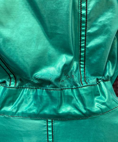 STONE ISLAND（ストーンアイランド）STONE ISLAND (ストーンアイランド) Reversible Green Spaceman Raso Gommato Fishtail Jacket ブラウン×グリーン サイズ:XLの古着・服飾アイテム