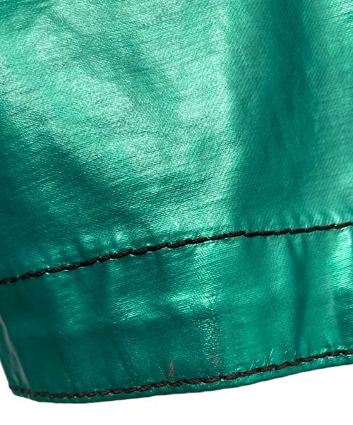 STONE ISLAND（ストーンアイランド）STONE ISLAND (ストーンアイランド) Reversible Green Spaceman Raso Gommato Fishtail Jacket ブラウン×グリーン サイズ:XLの古着・服飾アイテム