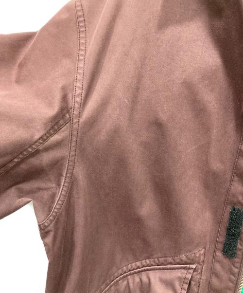 STONE ISLAND（ストーンアイランド）STONE ISLAND (ストーンアイランド) Reversible Green Spaceman Raso Gommato Fishtail Jacket ブラウン×グリーン サイズ:XLの古着・服飾アイテム