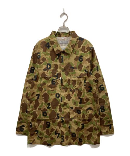 SOU・SOU（ソウソウ）SOU・SOU (ソウソウ) リネンツイルカーゴジャケット カーキ サイズ:Lの古着・服飾アイテム