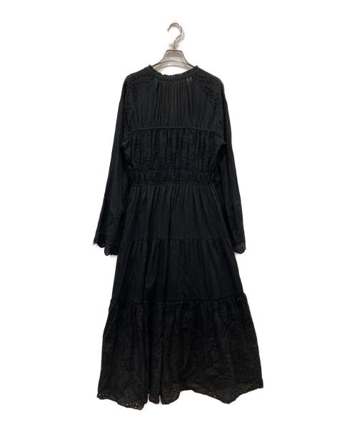 UNGRID（アングリッド）UNGRID (アングリッド) カットワークレースコンビワンピース ブラック サイズ:Freeの古着・服飾アイテム