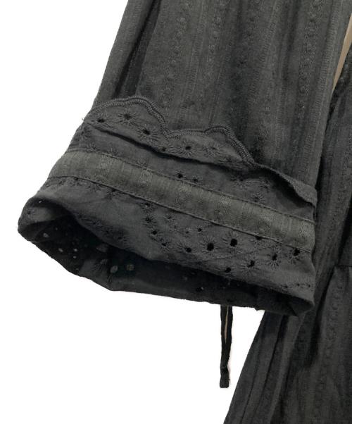 UNGRID（アングリッド）UNGRID (アングリッド) カットワークレースコンビワンピース ブラック サイズ:Freeの古着・服飾アイテム
