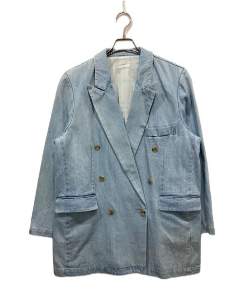 UNGRID（アングリッド）Ungrid (アングリッド) ルースシルエットテーラードジャケット インディゴ サイズ:FREEの古着・服飾アイテム