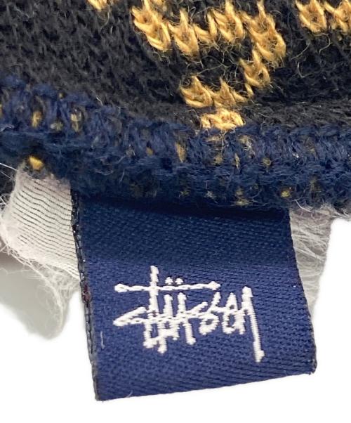 stussy（ステューシー）stussy (ステューシー) SSリンクモノグラムビーニー ブラックの古着・服飾アイテム