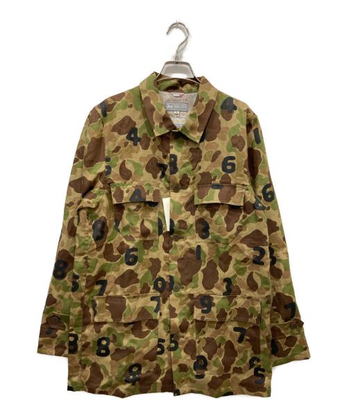 SOU・SOU（ソウソウ）SOU・SOU (ソウソウ) リネンツイル カーゴジャケット カーキ×ブラウン サイズ:Mの古着・服飾アイテム