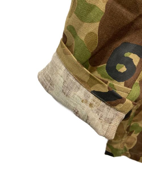 SOU・SOU（ソウソウ）SOU・SOU (ソウソウ) リネンツイル カーゴジャケット カーキ×ブラウン サイズ:Mの古着・服飾アイテム