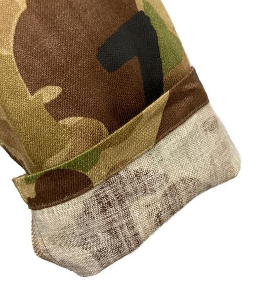 SOU・SOU（ソウソウ）SOU・SOU (ソウソウ) リネンツイル カーゴジャケット カーキ×ブラウン サイズ:Mの古着・服飾アイテム