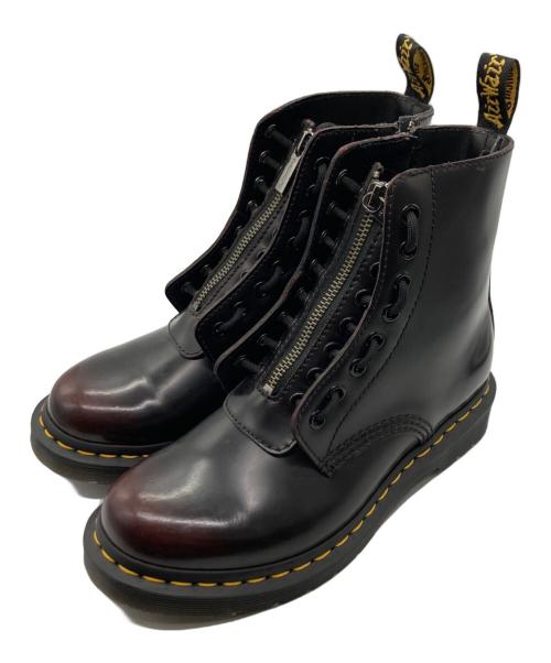 Dr.Martens（ドクターマーチン）Dr.Martens (ドクターマーチン) 1460 PASCAL FRNT ZIP / 1460 ZIP グレーステッチ BEX 8 ホール ブーツ ブラウン サイズ:UK5の古着・服飾アイテム