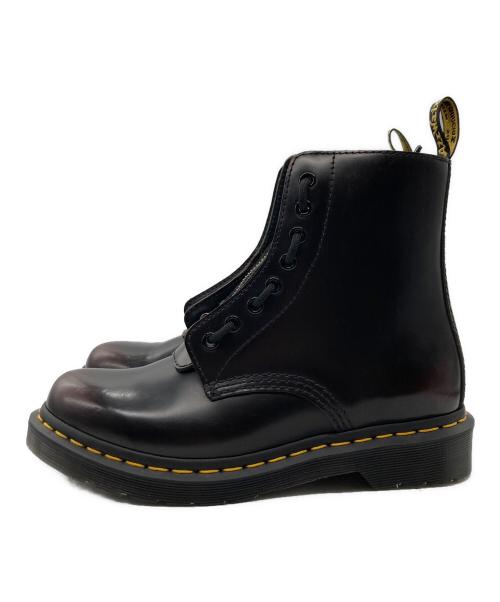 Dr.Martens（ドクターマーチン）Dr.Martens (ドクターマーチン) 1460 PASCAL FRNT ZIP / 1460 ZIP グレーステッチ BEX 8 ホール ブーツ ブラウン サイズ:UK5の古着・服飾アイテム