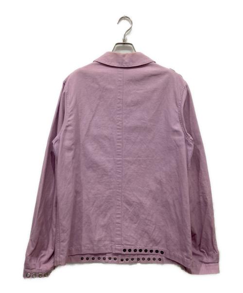 Acne studios（アクネ ストゥディオズ）Acne studios (アクネ ストゥディオズ) MANIC 16AW ハトメデザインジャケット パープル サイズ:48の古着・服飾アイテム