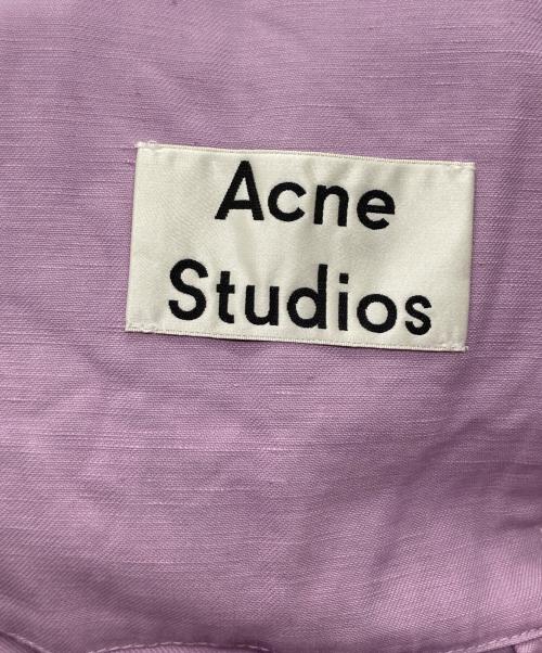 Acne studios（アクネ ストゥディオズ）Acne studios (アクネ ストゥディオズ) MANIC 16AW ハトメデザインジャケット パープル サイズ:48の古着・服飾アイテム
