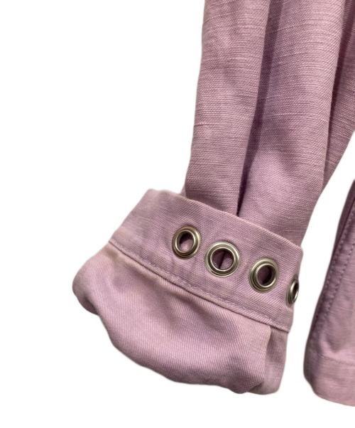 Acne studios（アクネ ストゥディオズ）Acne studios (アクネ ストゥディオズ) MANIC 16AW ハトメデザインジャケット パープル サイズ:48の古着・服飾アイテム