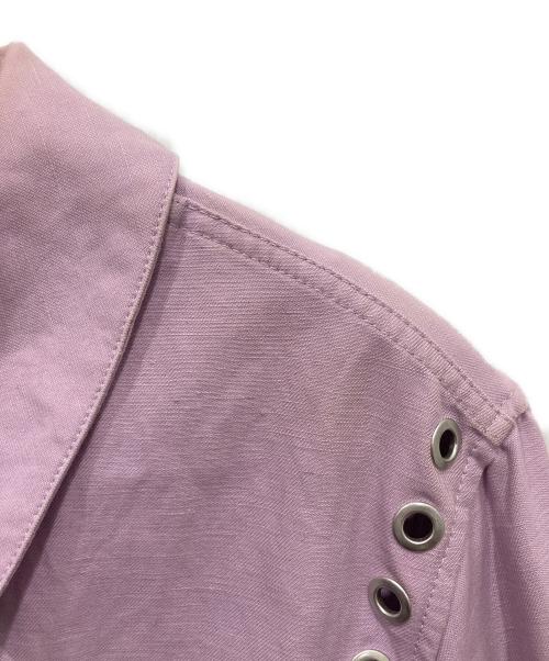 Acne studios（アクネ ストゥディオズ）Acne studios (アクネ ストゥディオズ) MANIC 16AW ハトメデザインジャケット パープル サイズ:48の古着・服飾アイテム