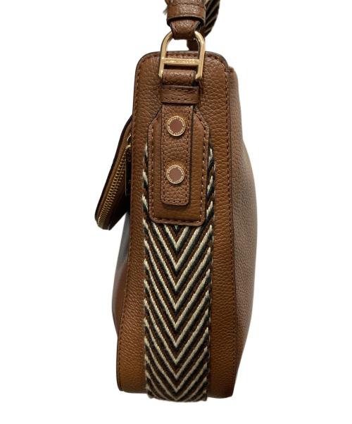 MARC JACOBS（マークジェイコブス）MARC JACOBS (マークジェイコブス) Groove Hobo Webbingレザーショルダーバッグ ブラウンの古着・服飾アイテム