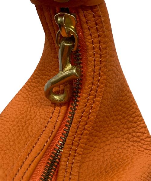 Magnu（マヌー）Magnu (マヌー) レザーハンドバッグ オレンジの古着・服飾アイテム