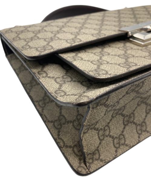 GUCCI（グッチ）GUCCI (グッチ) ディアマンテ GGスプリーム ハンドバッグ ベージュの古着・服飾アイテム