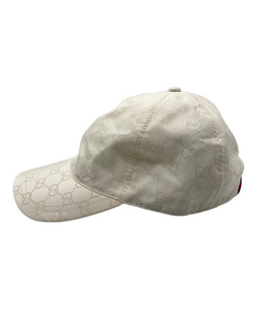 GUCCI（グッチ）GUCCI (グッチ) GGナイロンキャップ ホワイトの古着・服飾アイテム