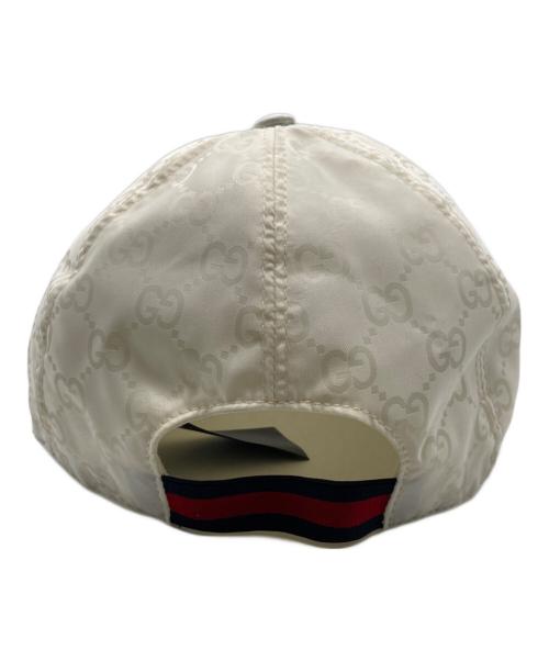 GUCCI（グッチ）GUCCI (グッチ) GGナイロンキャップ ホワイトの古着・服飾アイテム